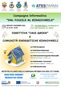 Polesine Zibello, Dal Fossile al Rinnovabile, Case Green Comunità Energetiche